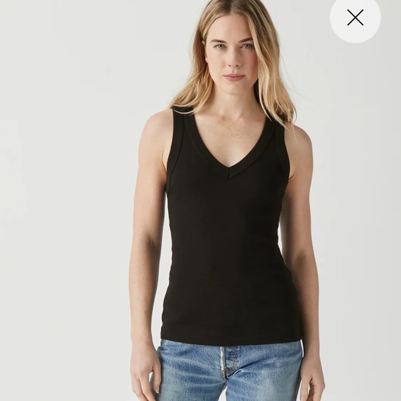 NWT Michael Stars Maya V-Neck Tank Top - Picture 1 of 9